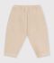 Baby-Hose aus einfarbiger Baumwolle mit Aufn&auml;her im Cargo-Stil beige