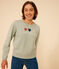 Damen-Sweatshirt aus Molton grün HERBIER