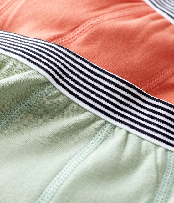 5er-Set einfarbige Boxershorts aus Baumwolle für Jungen variante 1