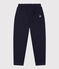 Kinderhose aus gestepptem Doppeljersey blau SMOKING