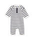 Baby Jungen Overall aus gestreiftem, festem Jersey
