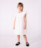 Kurzärmeliges Kinder-Kleid aus einfarbiger Baumwolle  weiss ECUME