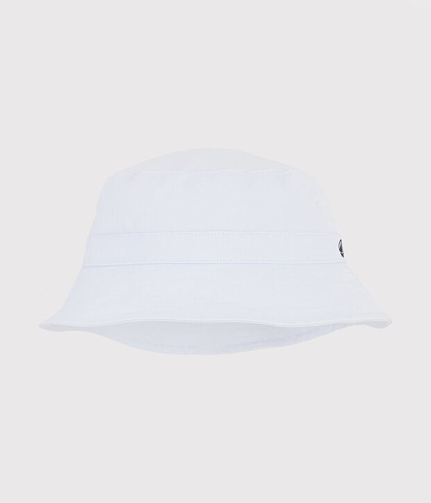 Kinderhut aus Twill weiss