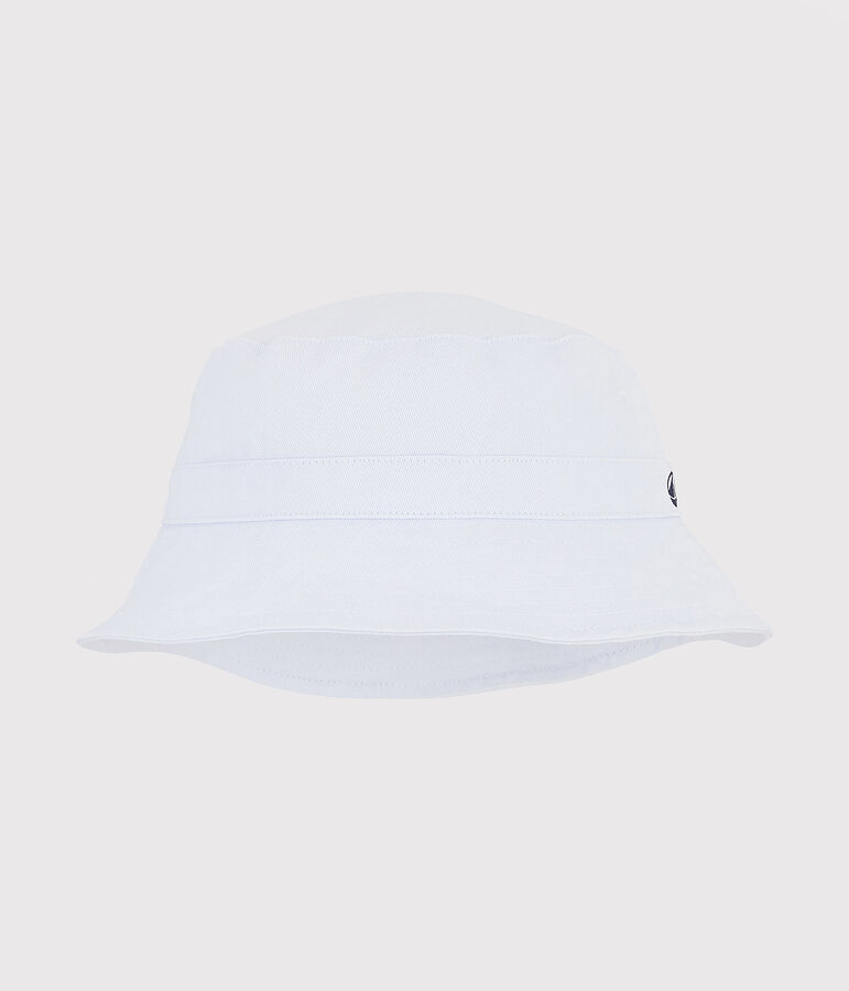 Kinderhut aus Twill weiss