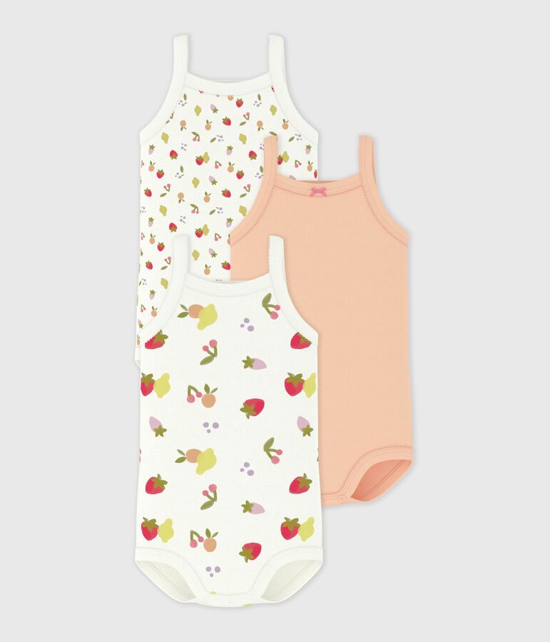 3er-Set Baby-Tr&auml;gerbodys aus Baumwolle vielfarbig