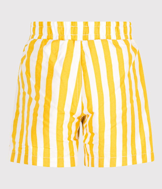 Badeshorts f&uuml;r Jungen. weiss/gelb