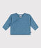 Baby-Wickeljacke aus Woll- und Baumwollstrick mit Lochmuster ADRIATIC