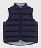 Kinder-Steppweste aus gestepptem Doppeljersey blau SMOKING