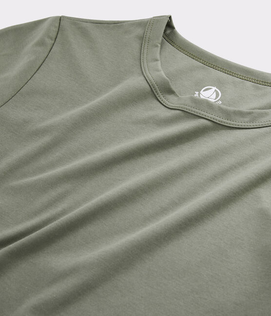 T-Shirt aus Sea-Island-Baumwolle für Damen braun LITOP