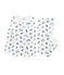 Unisex-Pyjama aus angerautem, extra warmem Bouclé-Frottier weiss MARSHMALLOW/blau MAJOR