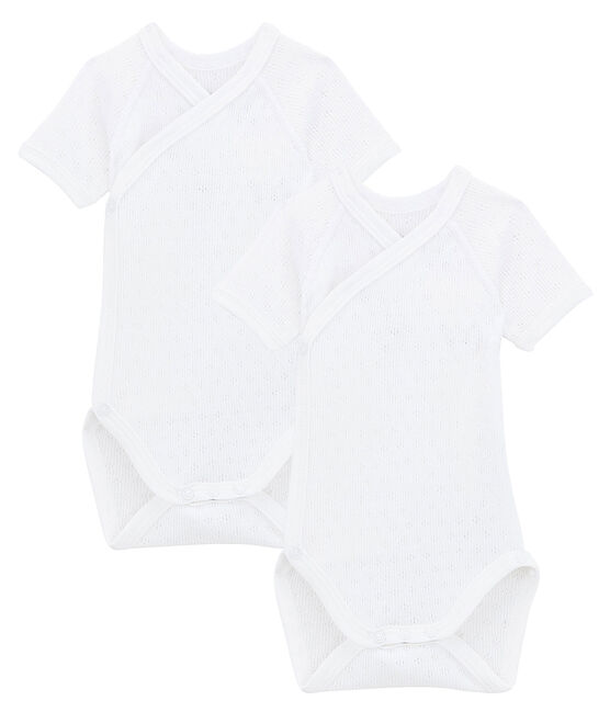 Duo kurzärmelige Neugeborenen-Bodys Unisex variante 1