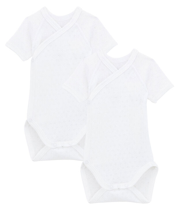 Duo kurz&auml;rmelige Neugeborenen-Bodys Unisex vielfarbig