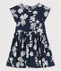 Kurzärmeliges Kinderkleid aus Popeline für Mädchen