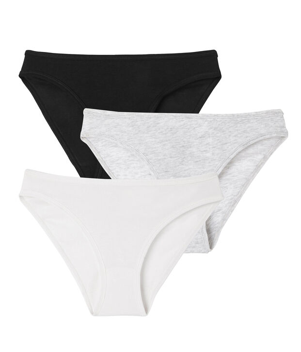 Set mit 3 Damenslips vielfarbig