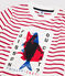 Kurzärmeliges Kinder-T-Shirt aus Jersey für Jungen weiss MARSHMALLOW/rot TERKUIT