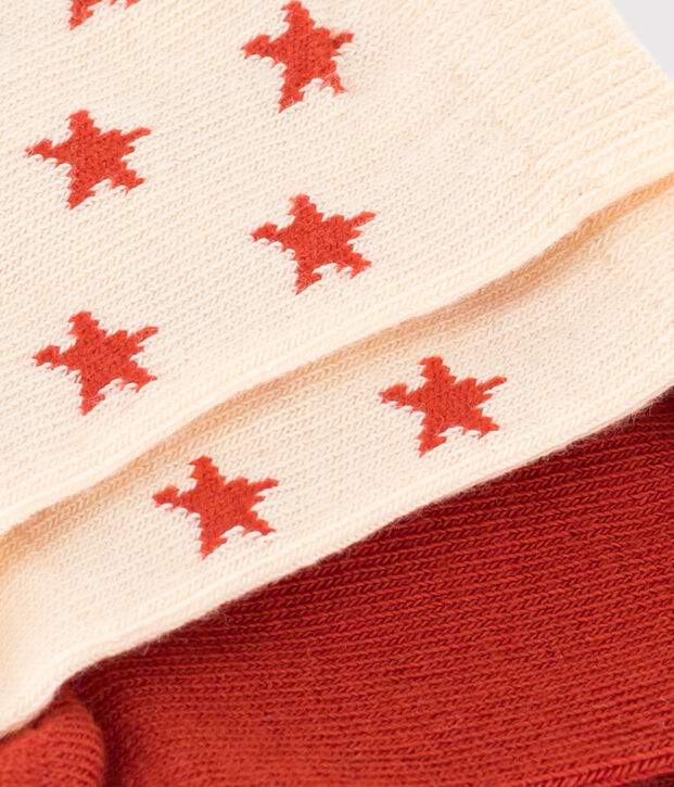 2er-Set Babysocken aus Baumwolljersey mit Sternenmotiv vielfarbig