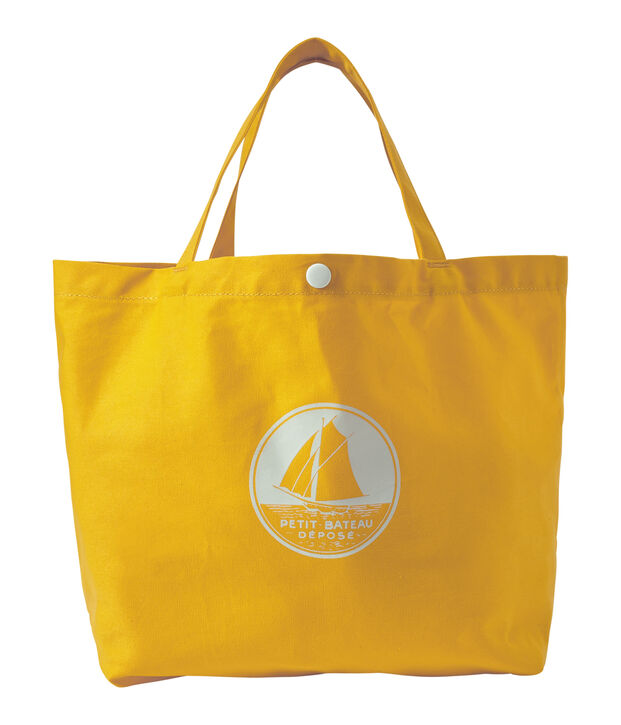 M&auml;dchen-Shopper aus Canvas gelb