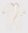 Langer Baby-Overall aus weichem und warmen Molton beige MONTELIMAR CHINE
