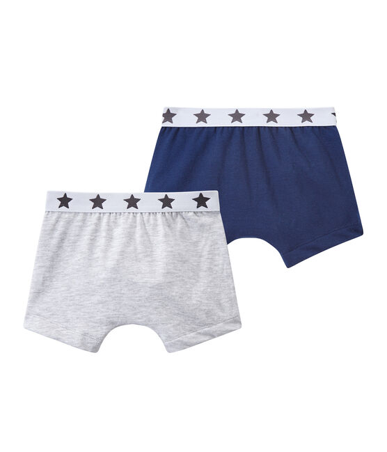 Jungen-Boxershorts im 2er-Set weiss LOT
