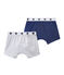 Jungen-Boxershorts im 2er-Set weiss LOT