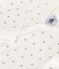 Baby-Strampler aus Baumwolle mit kleinem Stern weiss MARSHMALLOW/ HERBIER