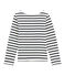 Mädchen Streifenshirt aus Jersey weiss MARSHMALLOW/blau SMOKING