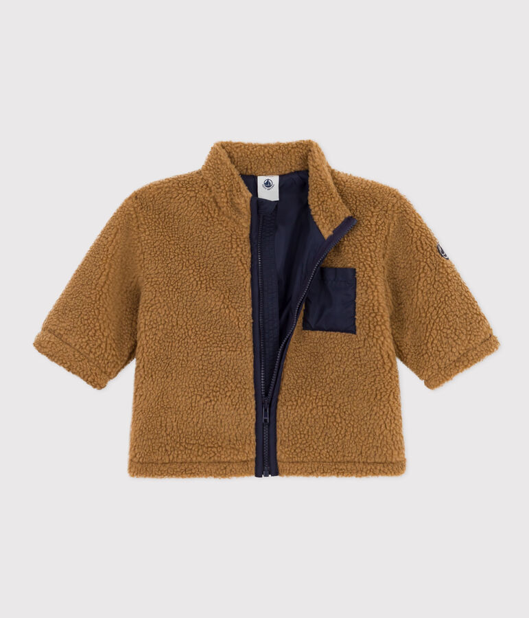 Baby-Jacke aus Sherpa braun