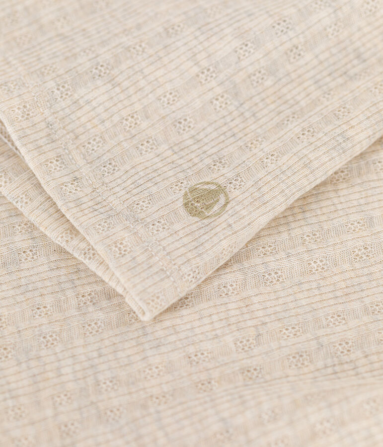 Damen-Rollkragenshirt L'Iconique mit Zierstrick beige