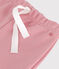 Baby-Jogginghose aus einfarbiger Baumwolle rosa CHARME