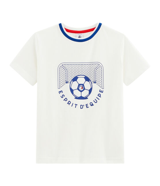 Kinder-T-Shirt für Jungen weiss MARSHMALLOW