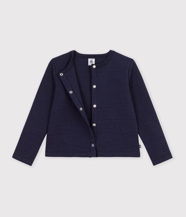 Kinder-Cardigan aus einfarbiger Baumwolle SMOKING