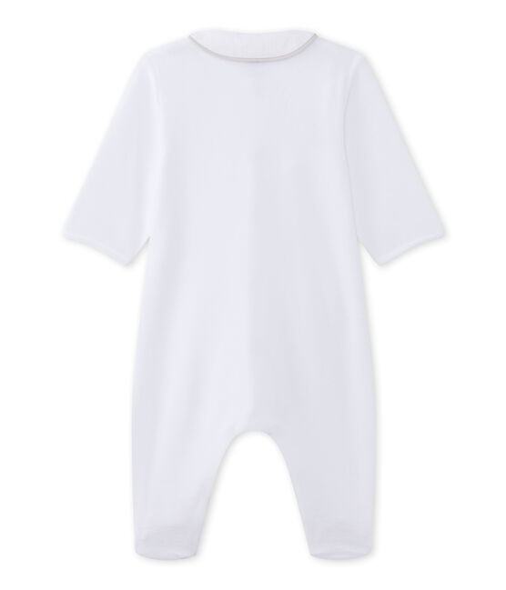 Unisex-Baby-Strampler aus Nicki weiss ECUME