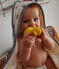 Baby-Badecape und Waschlappen mit Segelbooten weiss MARSHMALLOW/blau MEDIEVAL/ MULTICO