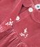 Lang&auml;rmeliges Baby-Kleid aus einfarbigem Fein-Cord rosa