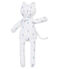 Kuschelkatze aus bedrucktem Jersey weiss MARSHMALLOW/weiss MULTICO