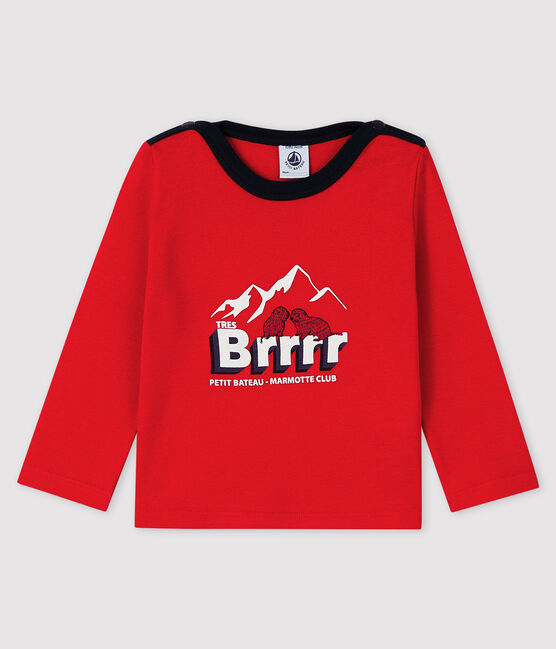 Baby-T-Shirt für Jungen rot TERKUIT