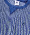 Pyjama aus angerautem, extra warmem Bouclé-Frottier für kleine Jungen blau MAJOR/grau SUBWAY