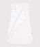 Babyschlafsack aus Nicki mit Blumenmotiv TOG-Wert 3 weiss MARSHMALLOW/weiss MULTICO