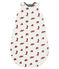Baby-Wendeschlafsack aus Rippstrick für Jungen weiss MARSHMALLOW/weiss MULTICO