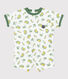 Baby-Kurzoverall aus Baumwolle mit Surf-Motiven.