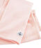 Leggings aus Wolle und Baumwolle für Kinder rosa CHARME/weiss MARSHMALLOW