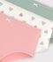 Set Kinder-Shortys aus Baumwolle mit Herzmotiv vielfarbig