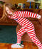 Kinderpyjama aus Nicki mit Streifen STOP/ MARSHMALLOW