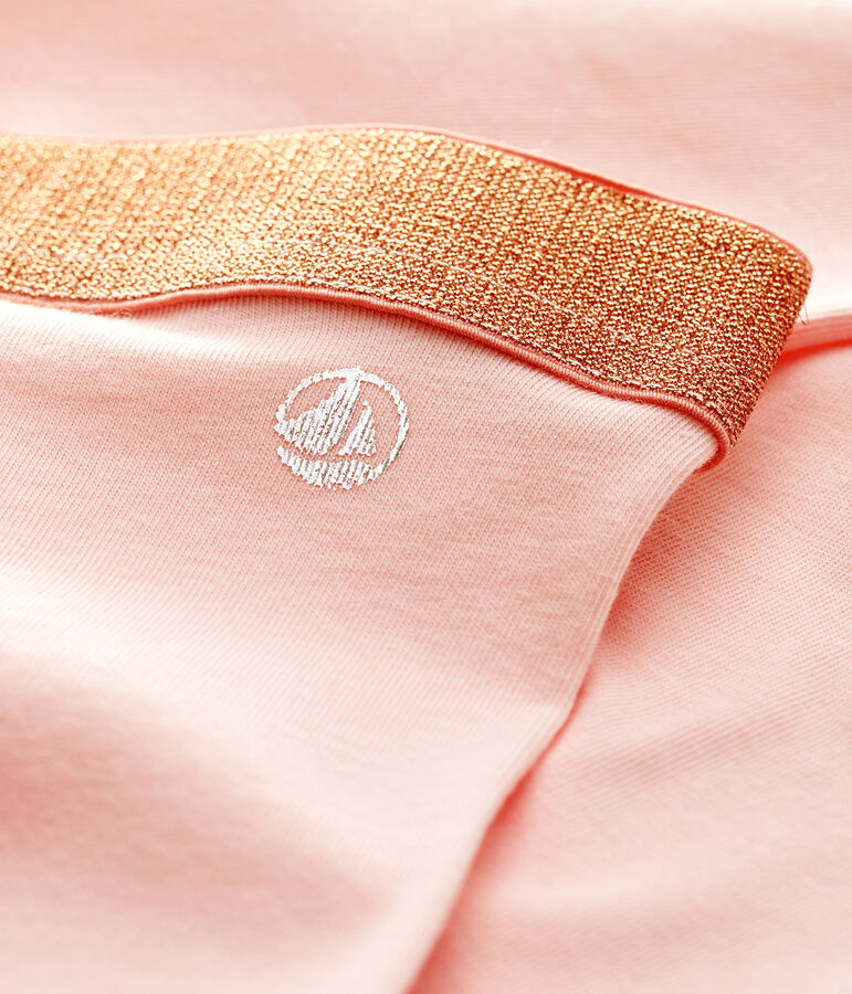 Kurze Kinder-Leggings aus Jersey mit Lycra f&uuml;r M&auml;dchen rosa MINOIS