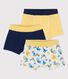 3er-Set Boxershorts aus Baumwolle mit Äffchen für Jungen