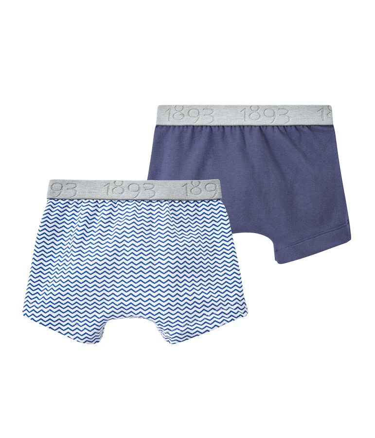 Jungen-Boxershorts im 2er-Set weiss