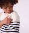 Kinder-Pullover aus Wolle und Baumwolle mit Streifen blau MARSHMALLOW/ SOIR