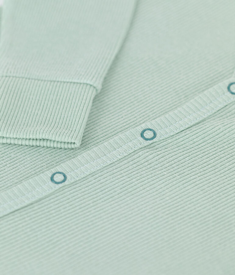 Baby-Strampler ohne F&uuml;&szlig;e aus Baumwolle und Lyocell gr&uuml;n