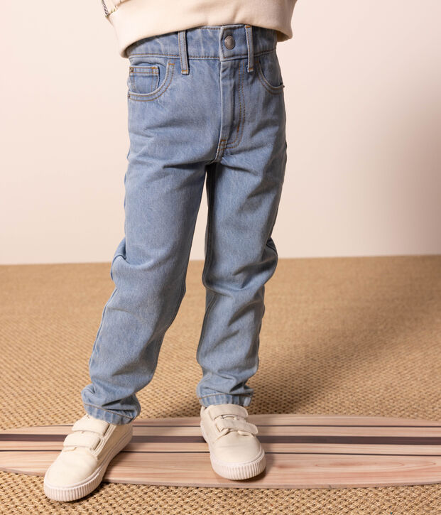 Gerade geschnittene Kinderhose aus Denim f&uuml;r Jungen blau