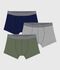 Set aus einfarbigen Kinder-Boxershorts aus Baumwolle vielfarbig